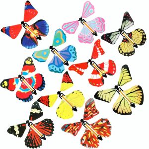 10Pcs Magic Flying Butterfly Toy Flying Butterfly Bookmark Flying In The Book Butterfly