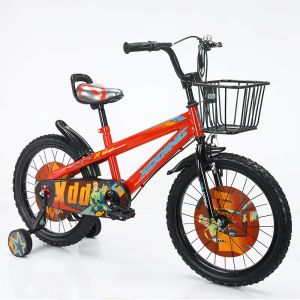 จักรยานเด็ก 16นิ้ว รุ่นK25 เหล็ก ยางเติมลม มีตะกร้า แถมล้อข้าง แถมกระดิ่ง เหมาะกับเด็ก 3-7 ขวบ