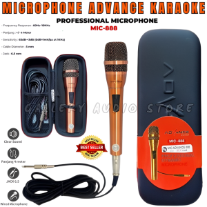 Microphone Kabel Karaoke ADVANCE MIC-888 | Profesional Dynamic Microphone Karaoke Advance Mic Kabel Suara Jelas Dan Jernih | Gallery Audio