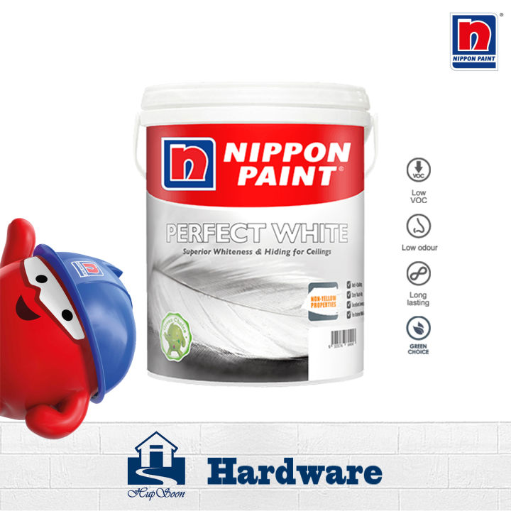 5L/ 15L Nippon Paint Perfect White Super Matt Finish Interior Wall