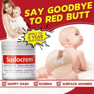 Sudocrem Nappy Rash Cream 125g Baby Antiseptic Healing Cream Krim Sudo Eczema Psoriasis