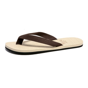 Mens Fashion Lightweight Yoga Mat Leather Flip Flops Slide Sandals with Arch Support Comfort Summer Casual Slippers Shoes for Beach