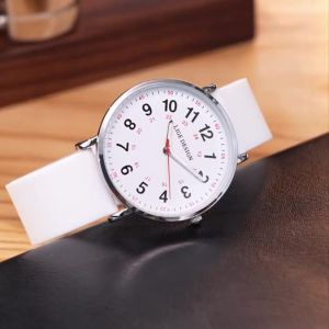LIGE Women Watches Simple Elegant Waterproof 12/24 Hours Dial Silicone Strap Watches For Women+