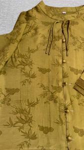 Middle-Aged and Elderly Womens Summer New Chinese Top 2024 New Mothers Clothes Half-Sleeve Shirt Shirt Grandmas Clothes Clothes