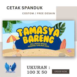 Spanduk banner PIKNIK TAMASYA BARENG Ukuran 100X50 cm Costom Desain