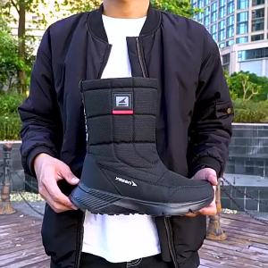 Mens Snow Boots Thickened Plush Cotton Boots High-top Men Winter Boots Waterproof Mid-calf Boot Outdoor Non-slip Platform Boot2026
