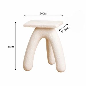 FFBH Low Stools Nordic Simple Chairs Small Coffee Tables Single Person Chairs Shoe Changing Stools Modern Living Room Furniture 9H4B3