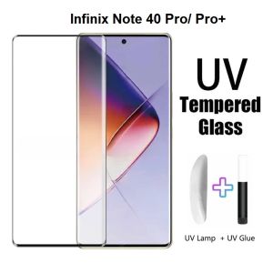 Infinix Note 40 Pro / Pro Plus 5G Tempered Glass UV Full Curved Melengkung Antigores Hp