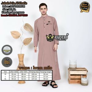 BM - JUBAH GAMIS PRIA DEWASA AL KAFIE GRATIS PECI DAN TASBIH SIZE M L XL