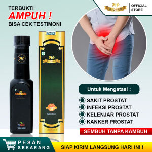 Obat Prostat Alami Paling Ampuh Tanpa Operasi Sakit Prostat Prostatitis Infeksi Prostat Kanker Prostat Radang Prostat Kelenjar Prostat Herbal Nyeri Prostat Infeksi Saluran Kemih Untuk Pria Dan Wanita - Mbiopro Asli Original