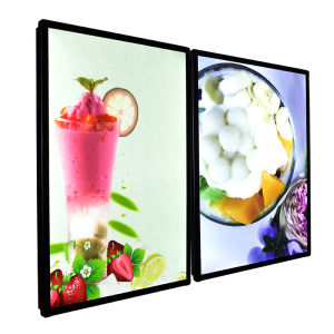 Menu lightbox backlit light box logo sign custom lightbox signs