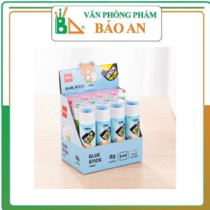 Combo 12 lọ Hồ khô Deli 3 màu - 12 lọ/hộp - E7165A