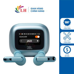 Tai nghe Bluetooth True Wireless JBL Live Beam 3 - Hàng chính hãng - Tính năng chống ồn ANC hiệu quả Trang bị màn hình thông minh có thể điều chỉnh tai nghe mà không cần dùng app Kháng nước kháng bụi IP55