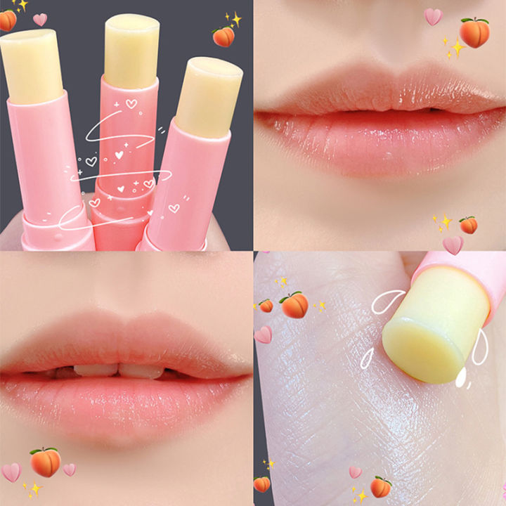 GL.Peach Vaseline Lip Balm Fading Lip Lines Changing Color Lip Balm Anti Dry Cracking Lip Balm