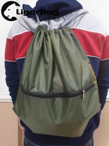 กระเป๋าเป้ กระเป๋าเป้สะพายหลังเชือกรูด กระเป๋าเป้ใส่ชุดว่ายน้ำ Ligerbag 005