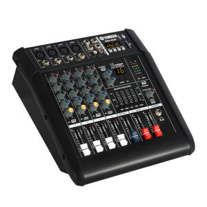 YAMAHA 450Wเพาเวอร์แอมป์มิกเซอร์ โทรศัพท์ไร้สาย ออลอินวัน บลูทูธ/MP3/USB มิกเซอร์ 4 ช่อง พร้อมเครื่องขยายเสียงในตัว