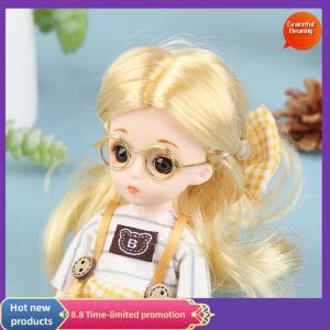 Graceful 5/10Pcs Fashion Round Frame Lensless Retro Cool Doll Glasses For 9/25/30cm Doll