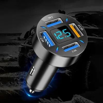 Tẩu Sạc Nhanh Ô Tô 2 Cổng 4 Cổng Có Đèn LED Cổng Usb TypeC Sạc Nhanh PD QC3.0 Cho Xe Hơi
