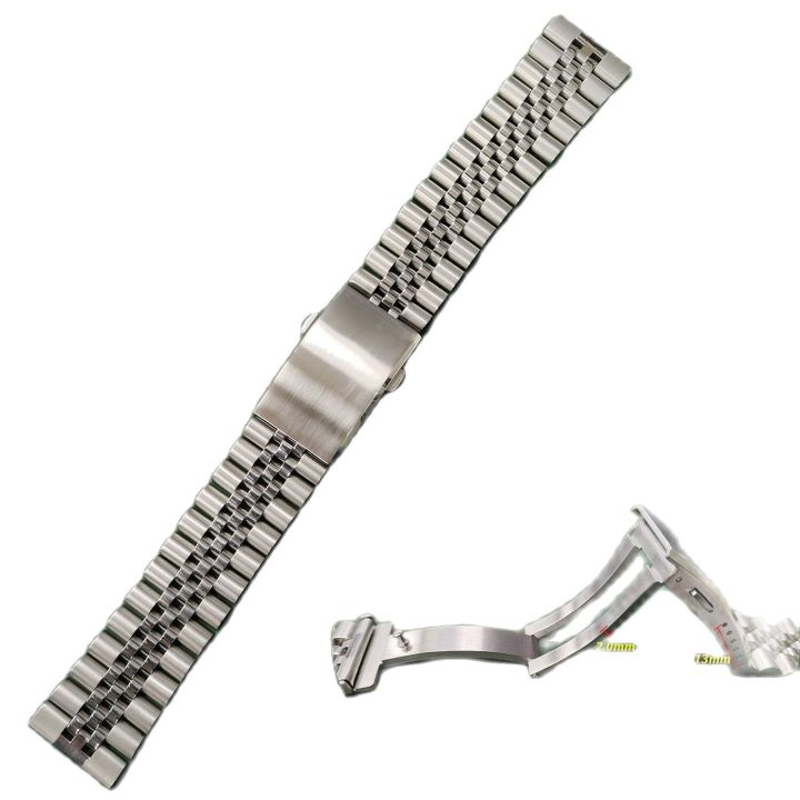 Solid Buckle Jubilee Watch Strap for Seiko 316L Stainless Steel