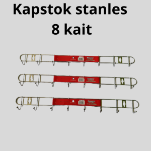 Kapstok Stainless Kecil 8 Kait Tebal