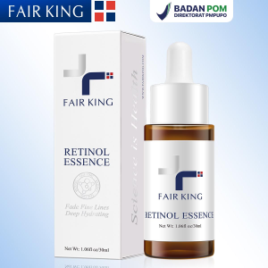 FAIR KING [BPOM] Retinol Serum 30ml Anti-Aging Retinol Ganda Anti penuaan Memudarkan Garis Halus Mengencangkan Kulit Memudar Bintik-bintik Gelap Anti Kerut Pelembab Pemutih Mengencangkan Perbaikan Esensi Perawatan Kulit