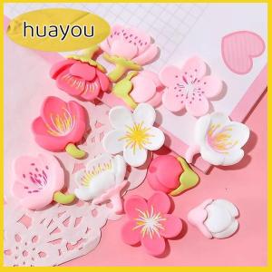 huayou 12Pcs Sáng Tạo Bảng Trắng Phim Hoạt Hình Từ Sticker Tủ Lạnh Nam Châm Màu Hồng Hoa Nhựa Trang Trí Tủ Lạnh Nam Châm