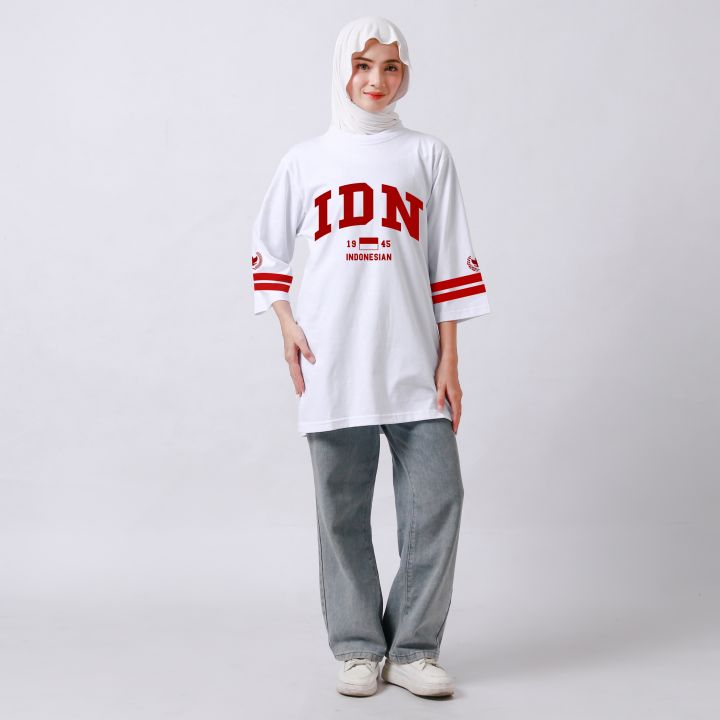 Kaos%20Agustusan%20Wanita%207/8%20Merah%20Putih%20Sporty%20Cotton%20Combed%2024s%20Tebal%20Kaos%2017%20Agustus%20Premium%20Viral%20-%20Image%202