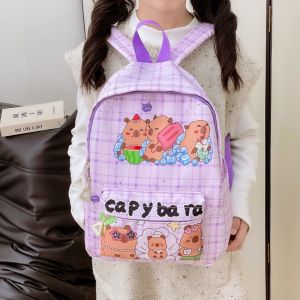 2025 new kindergarten schoolbag student cute cartoon large capacity backpack trendy fashion nylon childrens bag