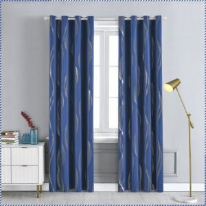 Home Curtains Stylish Look Bedroom Curtains Full Blackout Effect High Precision Hot Silver Lighting