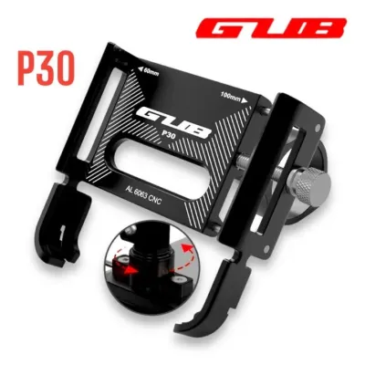 HOLDER GVB P30 + BREKET/Phone Holder Hp Sepeda Motor GVB Alumunium Alloy Tempat Hp Dudukan Hp Sepeda Motor GVB Holder/GVB P30 Holder Handphone Dudukan Ponsel Aluminium Aloy / Hitam Holder Plus MotoBar/GVB P30 Holder HP Alumunium 360 Derajat Holder