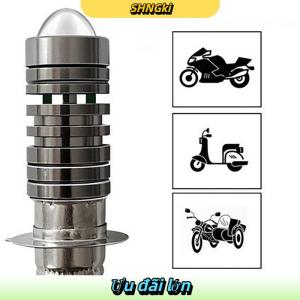 SHNGki Phổ 12V màu kép Đèn pha Bóng đèn p15d H6 px15d LED xe máy Đèn pha H6 Scooter Motobike đầu đèn