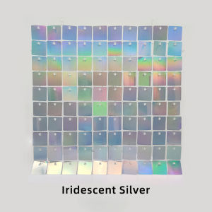 30X30cm Sequin Wall Backdrop Decoration Rainbow Sequin Square Panel for Birthday Party Wedding Event Decor