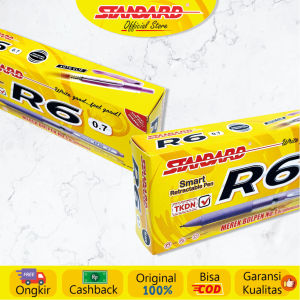 Standard - Pulpen R6 (Pulpen Ballpoint Alat Tulis Pena Pen)