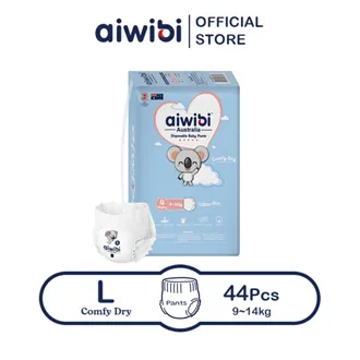 Aiwibi Comfy Dry Premium diaper pants，Breathable Diaper pants， Ultra-thin Soft diapers M/L/XL/XXL Sizes (1 Pack)