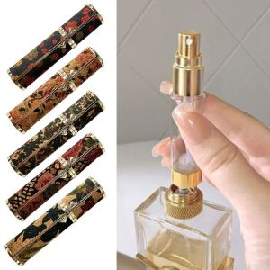 ALLLUCK Leather Perfume Bottle Empty 5ml Ultra-fine Mist Fragrance Container Portable Refillable Spray Bottle for Woman