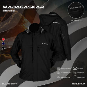 ELGANLO - JAKET MADAGASKAR SERIES JAKET TOURING JAKET RIDING JAKET MULTIFUNGSI JAKET HOODIE LEPAS PASANG JAKET PREMIUM JAKET WINDPROOF JAKET ANTI ANGIN JAKET ADVENTURE JAKET HIKING JAKET MOTOR HARIAN JAKET HARIAN RESLETING YKK ORIGINAL