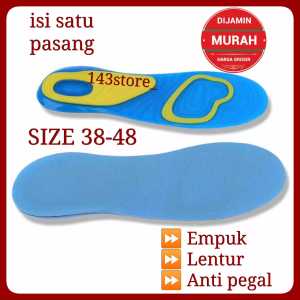 Insole Sepatu Gel Silicone Insole Sepatu Pria dan Wanita untuk Sepatu Olahraga dan Sneakers Gel Sepatu Alas Sepat Bahan Silicon Alas Sepat Pria Aksesoris Sepatu