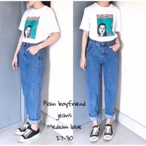 TRIVELA - CELANA BOYFRIEND JEANS CUTBRAY ZR 77