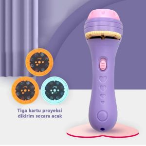 Mainan proyektor anak/Mainan Anak Senter Proyektor/Senter mainan anak/Senter proyeksi multi-pola (B214)