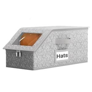 Multipurpose Cloth Caps Organiser Case Hat Container With Hinged Lid For Travel Gift Home Closet Storage Accessories