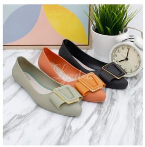 Terlaris Sepatu Cantik Lyodra Samara Flat Jelly Shoes Import LDR213 Real Pict/Import Premium Quality/Kado Unik