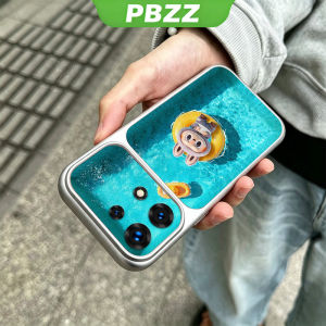 PBZZ Case for infinix note 30 40 50 60 4g 30 40 50 60 pro 5g phone casing Softcase Silicone shockproof Cover new design aesthetic cute purple for girls Cartoon swimming KNYC3