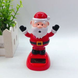 MANKA Car-styling Home Decor Shaking Head Doll Dashboard Decor Bobble Head Dancer Solar Powered Solar Dancing Doll Santa Claus Christmas Snowman Swinging Bobble Toy