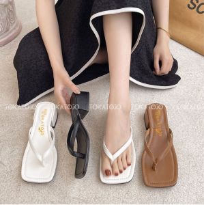 Sandal Heel 3 cm wanita terbaru 2023 kekinian/sandal heel jepit/sandal heel wanita terbaru pesta/sandal heel wanita santai/sandal hak tahu wanita terbaru 2023 new korea style/Sandal hak tahu wanita termurah