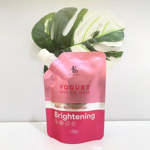 FAV Beauty Yogurt Brightening Peel Off Mask Alpha Arbutin + Gluta | Masker Peel Off Kulit Wajah Kusam Mencerahkan Melembutkan