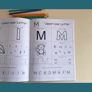 English 26 Alphabet Uppercase and Lowercase Coloring and Tracing Pen Control Practice Writing Childrens Early Education Cognitive Learning Tools