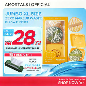 AMORTALS 100 Points Powder Puff Set Marshmallow Soft Feeling Air Cushion Puff Makeup Sponge Makeup Puff 尔木萄100分粉扑超软不吃粉美妆蛋化妆海绵气垫粉扑 Sedutan Solek Span Solek Sedutan Serbuk Sedutan Kusyen Soft