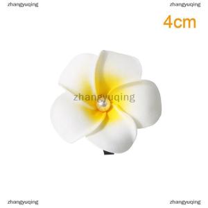 [COD] zhangyuqing 1Pcs Plumeria Flower Hair Clips For Women Girls Hairpins Egg Flower Barrette Hawaiian Wedding Party Bag Hat Accessories