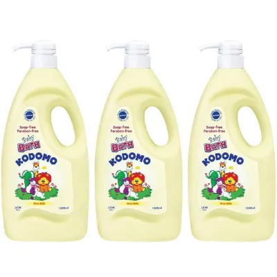 (BUNDLE OF 3) KODOMO BABY BATH RICE MILK 1L - BEAUTY LANGUAGE