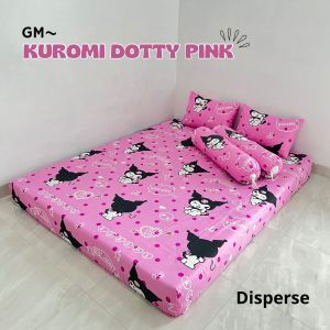 SPREI MOTIF LUCU KARAKTER LUCU KUROMI II BERKWALITAS NYAMAN SET SARBAN SARGUL